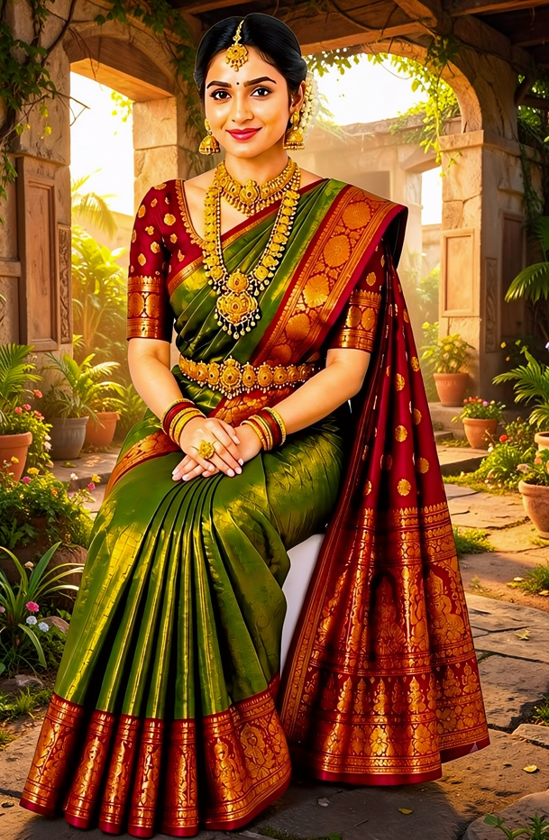 Silk Showroom Images Green Saree Pixorastock.in