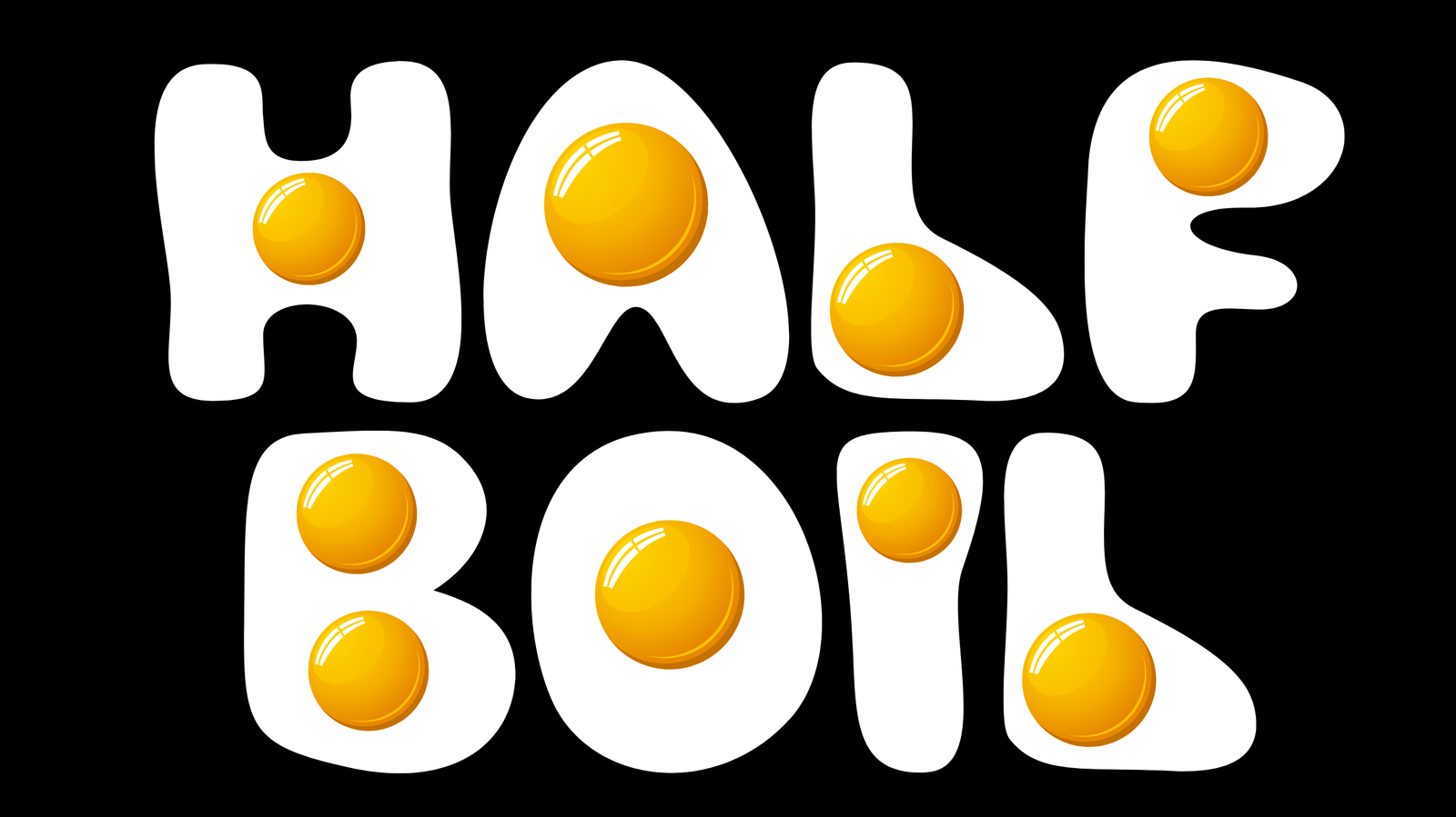 half boil egg letter images