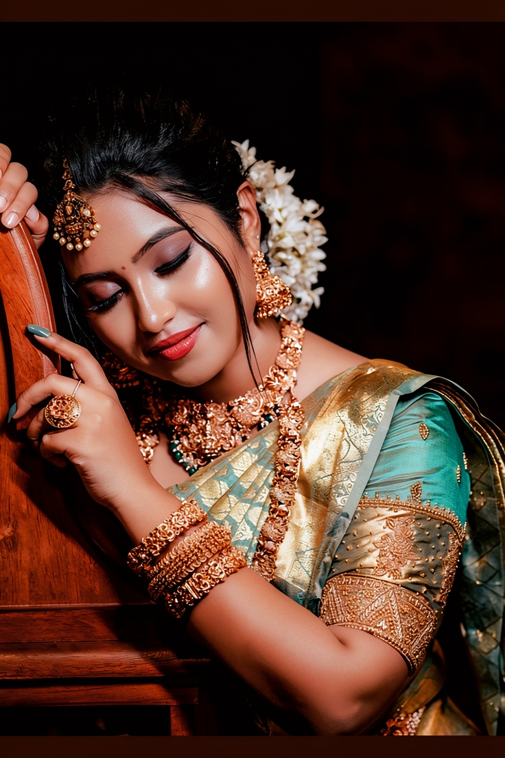 bridal makeup and jewellery