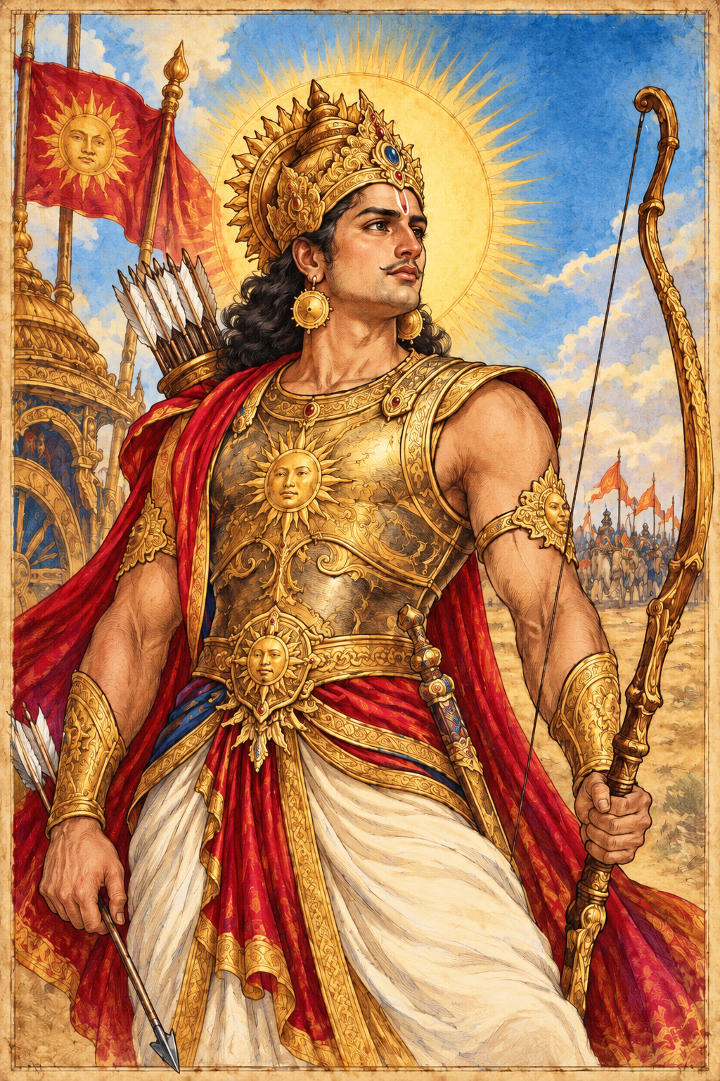 Karna Sun Crowned Warrior of the Battlefield