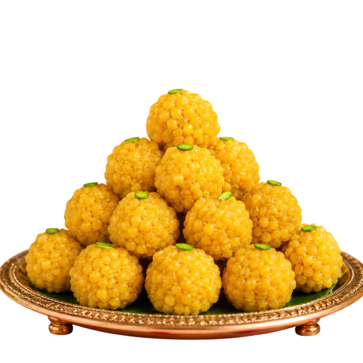 yellow color laddu sweet